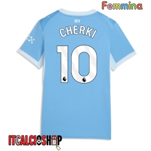 Manchester City Rayan Cherki #10 Prima Maglia Femmina 2026-27 Manica Corta